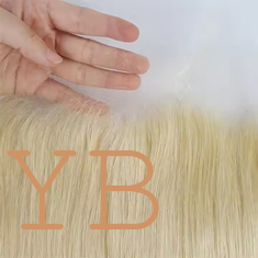 Blonde 613 Transparent HD Lace Frontal Brazilian Straight Human Hair Blonde Color 13x4 613 HD Frontal with Bundles