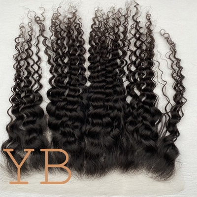 13x6 HD Lace Frontal 10A Brazilian Italy Curly Frontal Closure Human Hair 100% Unprocessed Virgin Ear to Ear Lace Frontal Human Hair Pre Plucked with Baby Hair 150% natural color