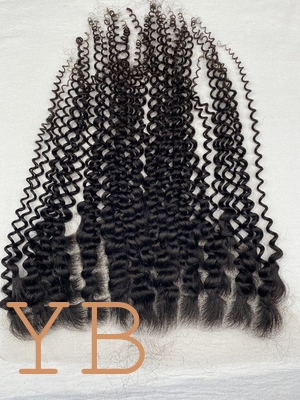 Deep Curly Lace Frontal Vietnamese Hair, Human Hair 13x6 Transparent HD Lace Frontal and Closure