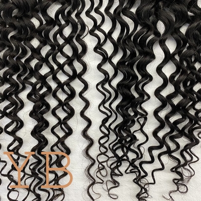 Good price HD LACE 4X4 Lace Frontal Closure  Water Wave Ear to Ear HD Lace Frontal Pre Plucked 10-24inch  Human Hair Frontal Closures Free Part 150% Density Natural Black Color online