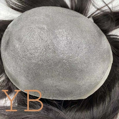 0.02-0.03mm ultra thin skin 100% human hair replacement human hair toupee hair wig for men