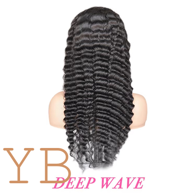 Good price 100% Remy Human Hair 5x5 Deep Wave Human Hair Lace Front Wigs for Black Women online