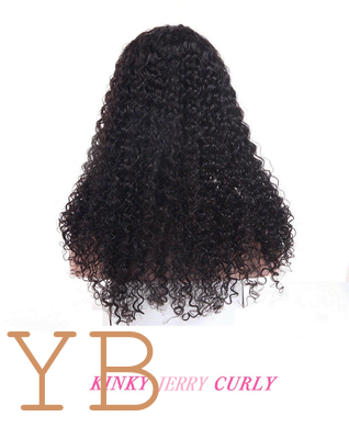 Good price 5X5 Lace Jerry Curly Wigs Human Hair Lace Front 24 Inches Human Hair Wig Nature Color Glueless Wigs Human Hair online