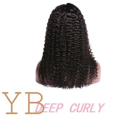 Good price Curly Glueless Wigs Human Hair Ready To Wear Deep Curly  5x5  Lace Closure Wigs online