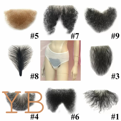 Fake Pubic Hair One Piece Private Use Silicone Doll Wig High Temperature Wire
