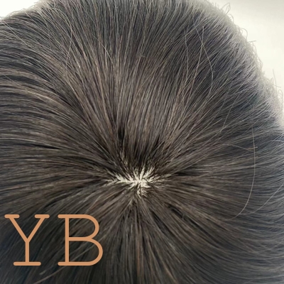 Mens Toupee Human Hair Replacement System Lace Front Silk Top Remy Hairpiece 1B#