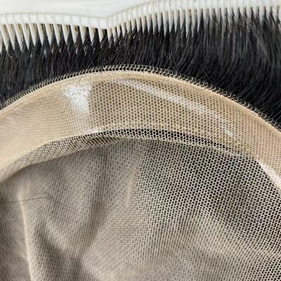 Sale Men Toupee 100% Human Hair Hand Tied Silk Base Crown Wig Toupee Hair Patch Wigs with Clip for Men Toupee