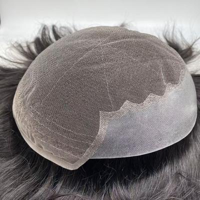 Hot Selling Natural Q6 Swiss Lace Base Human Hair Men Toupee Prosthesis Patch Unit Durable Male Hair for Men Hair