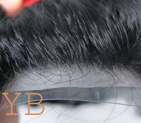 THIN SKIN V: Thin Skin 8-10mm,V-loop all over,Medium Light to Medium,High quality 100% silk soft remy hair All V Looped Natural Hairline Invisible Thin Skin Mens Toupee