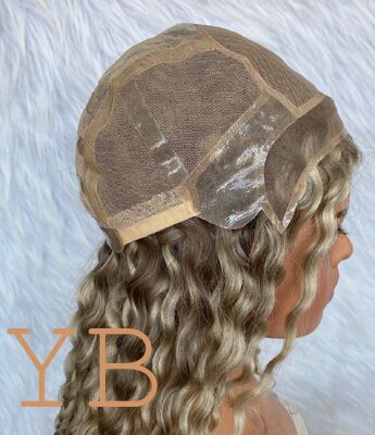 Aliexpress Online Shopping Long Alopecia Wig for Women Light Brown European Virgin Human Hair Transparent Silk Base Lace Medical