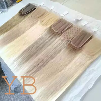 Fast Shipping Silver ,WHITE , ASHBLONE, BONDE Color 4X5 5X6 13X4 Mesh Integration System Grey Transparent HD Lace Frontal Closure