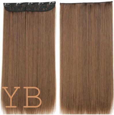 Women's Silky Straight human hair Natural Seamless Hair Wig Vendors for Ombre Invisible One Piece Clip-in Hair Extension 5 Clips