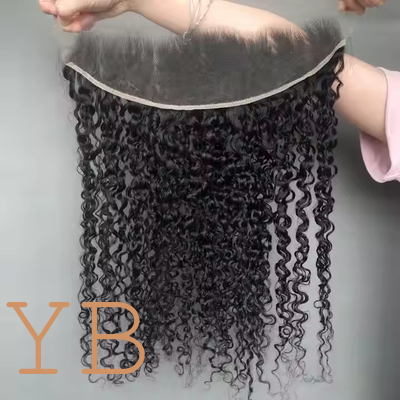 Good price High Quality PIxie Curl 13*4 HD Lace Frontal Raw Indian Virgin Hair 100% Human Hair Highly Elastic online