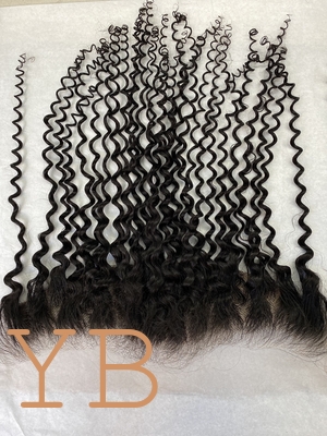 Good price Deep Curly Lace Frontal Vietnamese Hair, Human Hair 13x4 Transparent HD Lace Frontal and Closure online