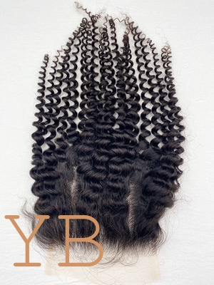 Good price Curly 5x5 Lace Frontal Closure Frontal 13 x 4 HD Transparent Lace Frontals With Bangs Baby Hair 100% Remy Human Hair 130% Density Natural Color online