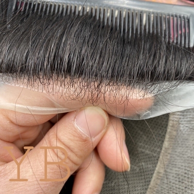 Good price Stock AUSTRIA STYLE Good Quality Natural Hairline Man Wigs Hair System Natural 100% Human Hair Toupee For Men online