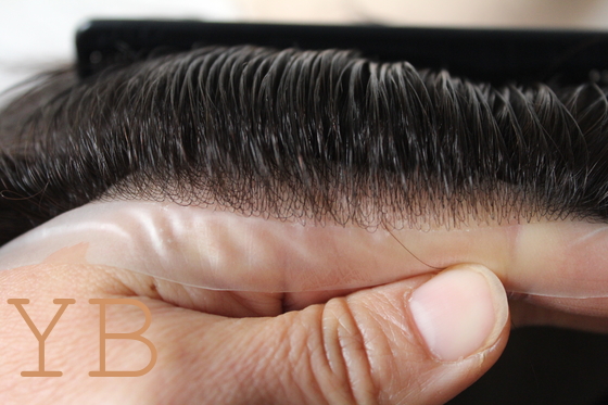 Good price 1B Black Hair Fast Shipping Wholesale Price Full Thin Skin 0.06-0.08 0.10-0.12MM PU Toupee REMY Hair Man Toupee online