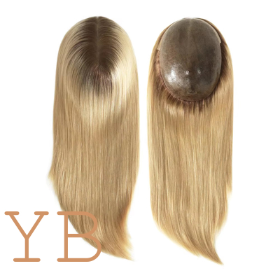 Good price Cuticle Remy Hair Topper Full Injected Poly skin Best Quality Hair Top Piece Hairpieces for Women Wig Lady Toupee Topper online