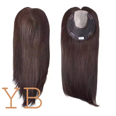 Good price Cuticle Remy Hair Topper Full Injected Poly skin Best Quality Hair Top Piece Hairpieces for Women Wig Lady Toupee Topper online