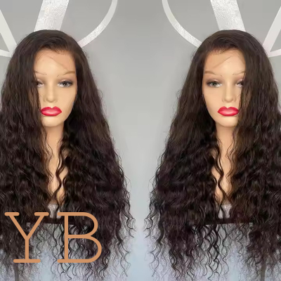 Good price Deep Water Wave Lace Front Human Hair Wigs Pre Plucked  Human Hair Wig online