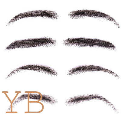Good price New High Quality false 100% Human Hair Lace Base Eyebrows Wig Brown Blonde online