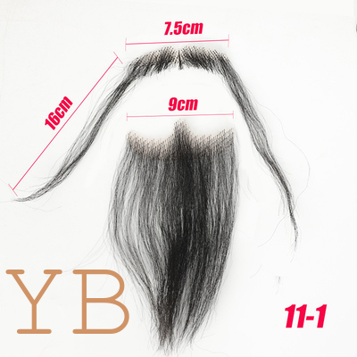 Good price 100% Human Hair Handmade Fake Mustache Beard for Entertainment/Drama/Life online