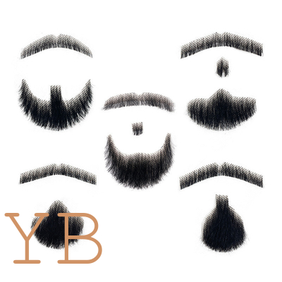 Good price Real Hair Realistic Fake Beard and Moustache for Men Cosplay Invisible Mustache online