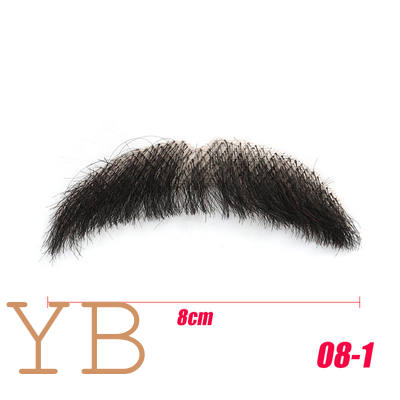 Good price Real Hair Realistic Fake Beard and Moustache for Men Cosplay Invisible Mustache online