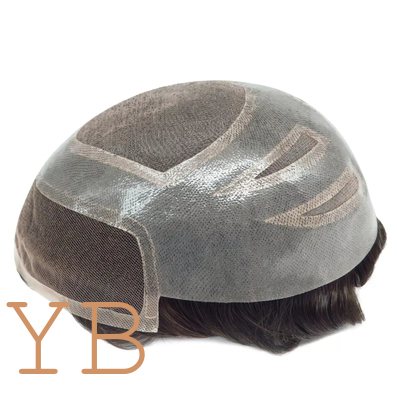 Good price Toupee For Men Human Hair French Lace Replecement System Mono Center Medium Hair online