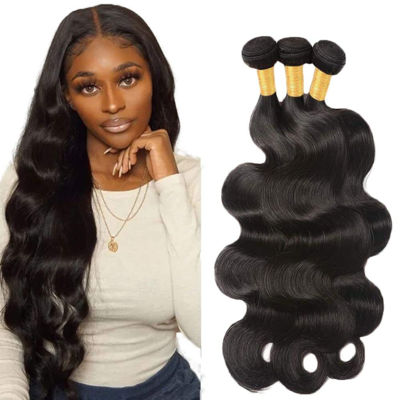Good price BODY WAVE Cheap Natural  Remy Indian Human Hair Vendor Weave Bundles and wefts online