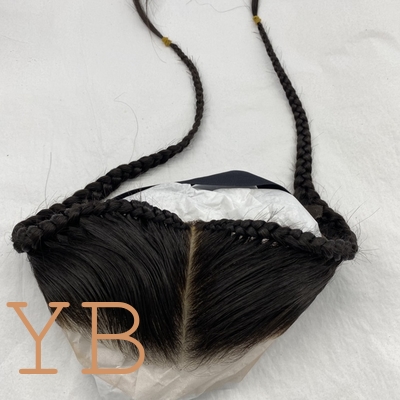 Good price New Arrival 100% Natural HD Transparent Lace Braids Frontal Closure 13x4/13x6 Remy Hair Indian Woman Toupee Piece Braids online
