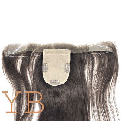 Good price Hotsale Silk Base Topper With Swiss Lace HD Hairline Replacement Fish Line 100% Human Hair Women Hair Pieces online