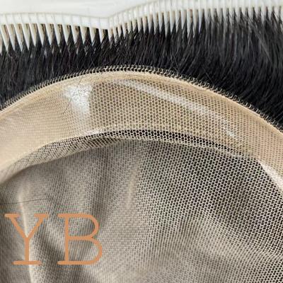 Good price Sale Men Toupee 100% Human Hair Hand Tied Silk Base Crown Wig Toupee Hair Patch Wigs with Clip for Men Toupee online