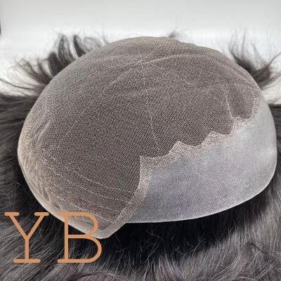 Good price Hot Selling Natural Q6 Swiss Lace Base Human Hair Men Toupee Prosthesis Patch Unit Durable Male Hair for Men Hair online