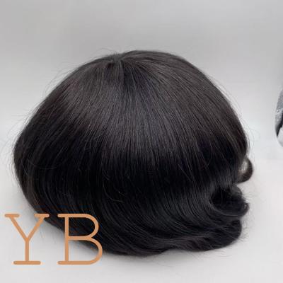 Good price Toupee Factory Big Stock European Hair Replacement Full Swiss Lace Human Hair Mens Lace Toupee online