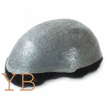 Good price Mirage Super Thin Skin Indian Human Hair Toupee Polyskin Male Wigs Hair Replacement for Man online