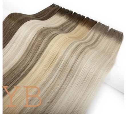 Good price Russian Thin Invisible Genius Weft Hair Extensions Double Drawn Human Hair Genius Weft online