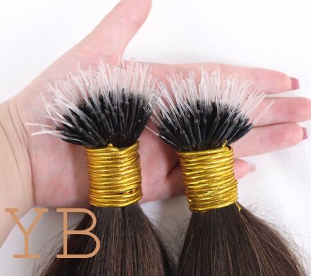 Good price Hot Selling Chinese Hair Double Drawn Virgin Nano Tip Hair Extensions Attachment Soft Plastic Nano Ring Hair Extensions online