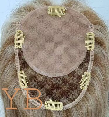 Good price Fishnet for Lace Silk Base Chinese Hair Women's Topper Hairpiece System Silk Base Closure Natural Human Hair Toupee Top Grade online