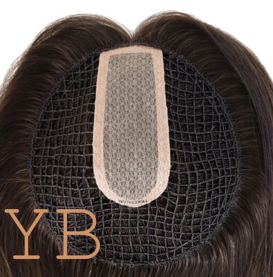Good price Customized High Quality Integration Fishnet Topper for Women with Hair Loss Virgin Chinese Hair Grade Silk Topper online