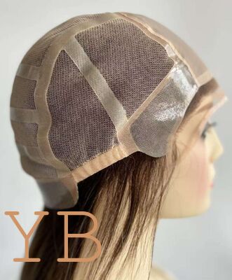 Good price Customized  Silk Top Medical Wig European Hair Medium Brown Glueless HD Lace Front Silk Base Wig for Alopecia Ladies online