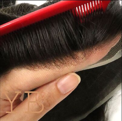 Good price Invisible pre-plucked hair line Full French Lace Human Hair Toupee for Man Bleach Knots Natural Hairline Men Toupee 100% Density Male Hair Replacement Systems 8x10